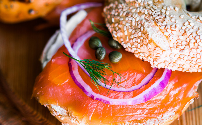 Smoked Salmon Bagel with Dairygold Deli Original