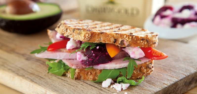 Avocado, Feta and Spinach Sandwich